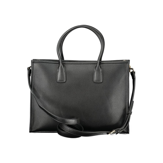 Mario Valentino Black Polyurethane Women Handbag - ClickThatClicks 