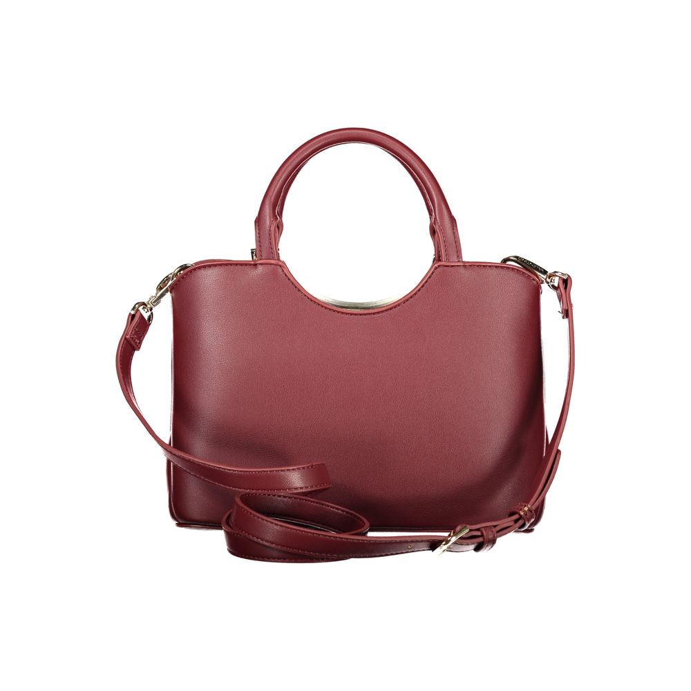 Mario Valentino Red Polyurethane Women Handbag - ClickThatClicks 