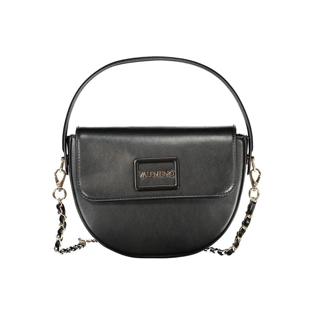 Mario Valentino Black Polyurethane Women's Handbag - ClickThatClicks 