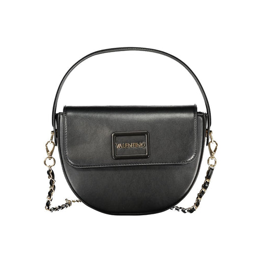 Mario Valentino Black Polyurethane Women's Handbag - ClickThatClicks 