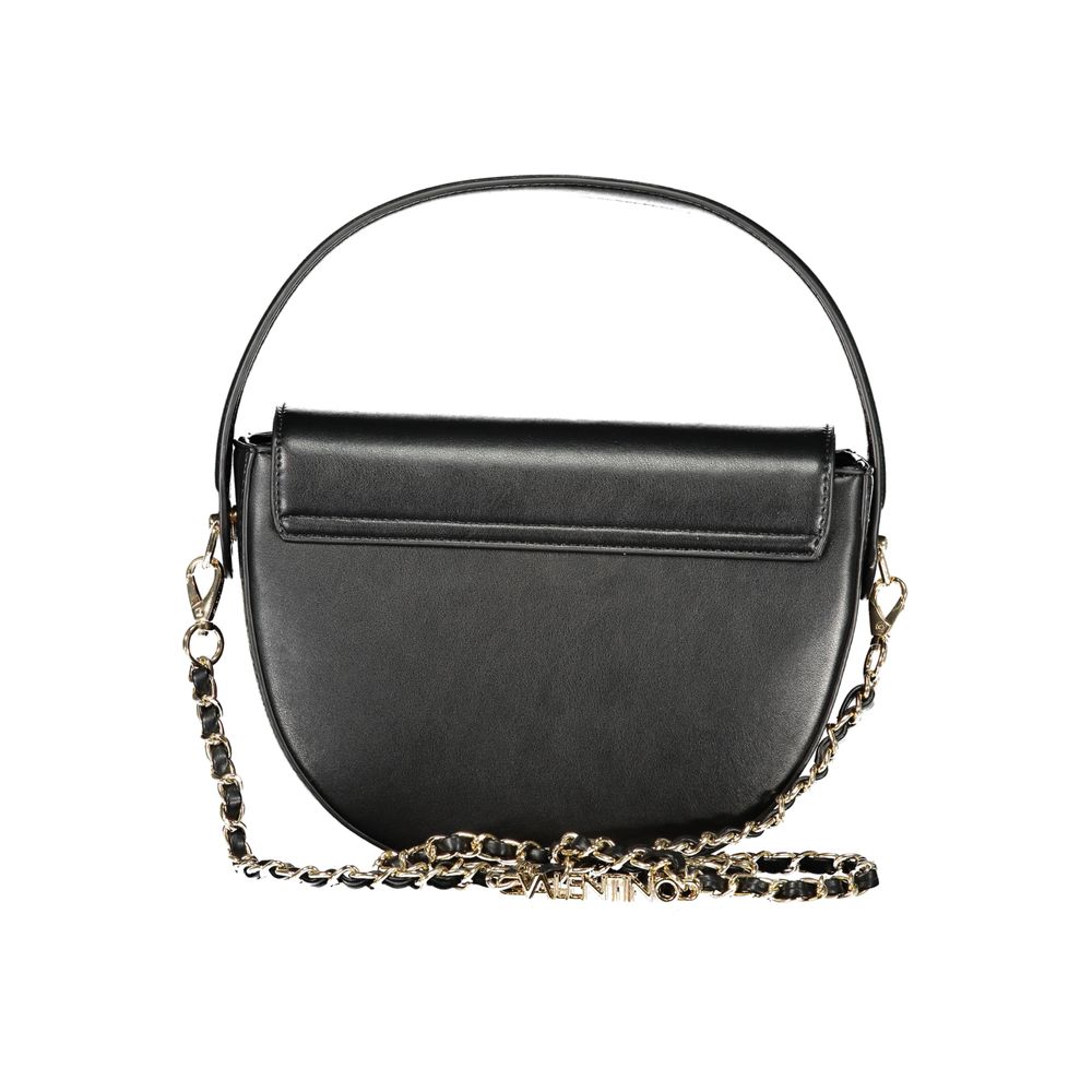 Mario Valentino Black Polyurethane Women's Handbag - ClickThatClicks 