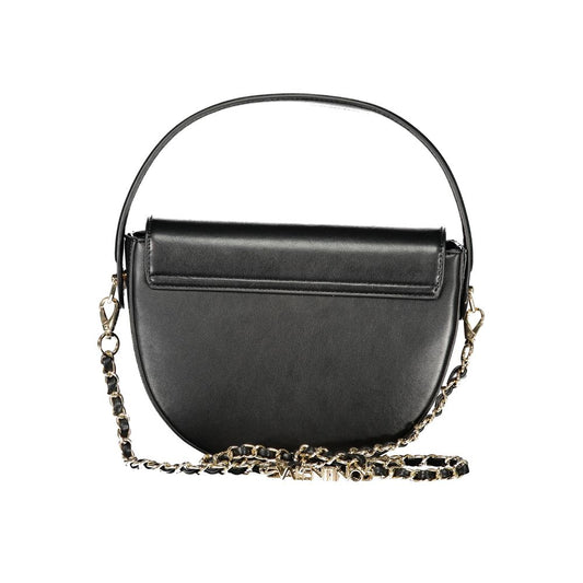 Mario Valentino Black Polyurethane Women's Handbag - ClickThatClicks 