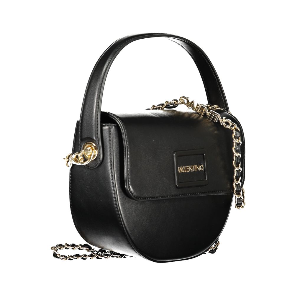 Mario Valentino Black Polyurethane Women's Handbag - ClickThatClicks 