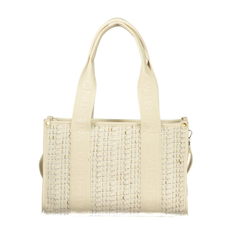 Mario Valentino Bianco Polyester Woman Handbag - ClickThatClicks 