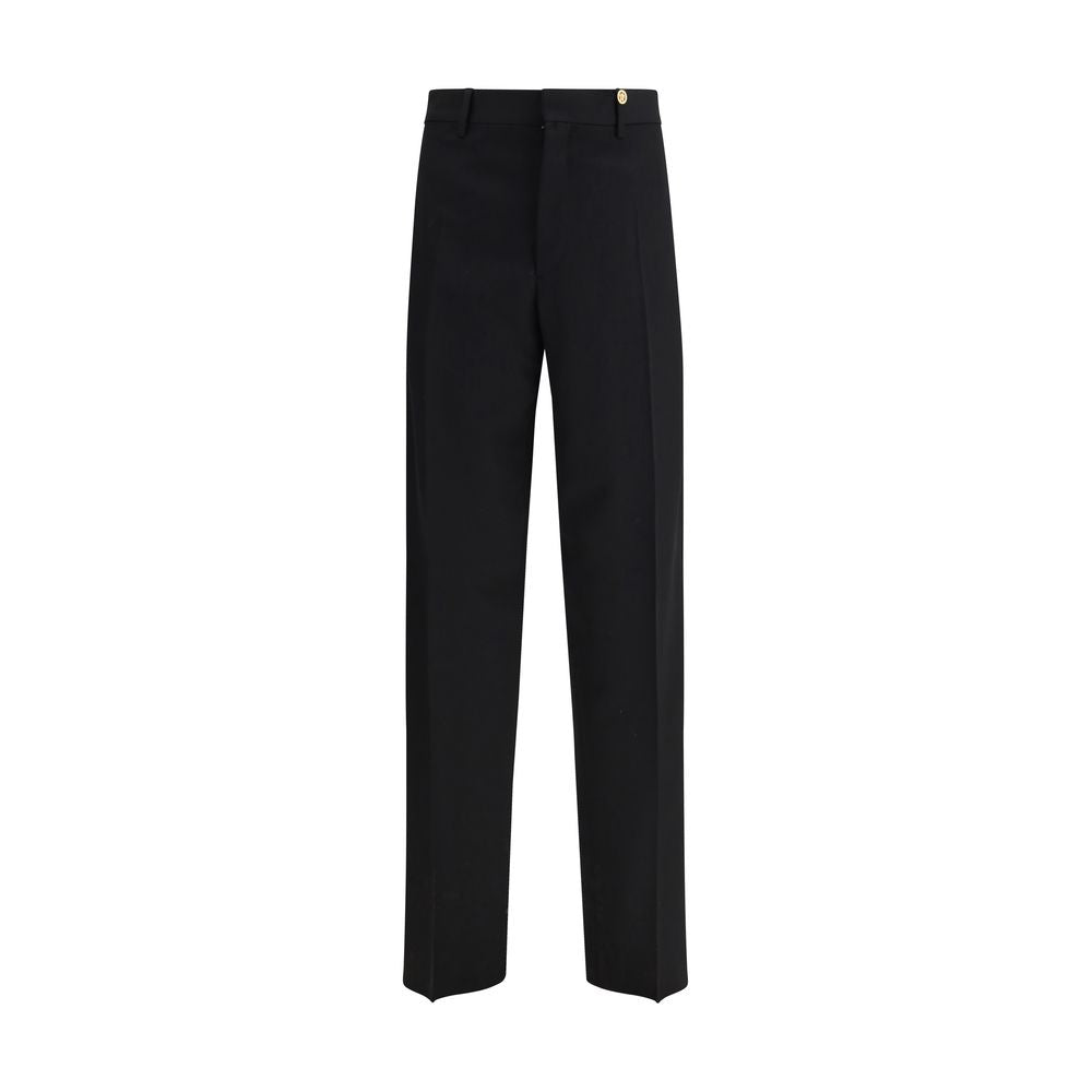 Versace Black Fleece Wool Dress Pants - ClickThatClicks 