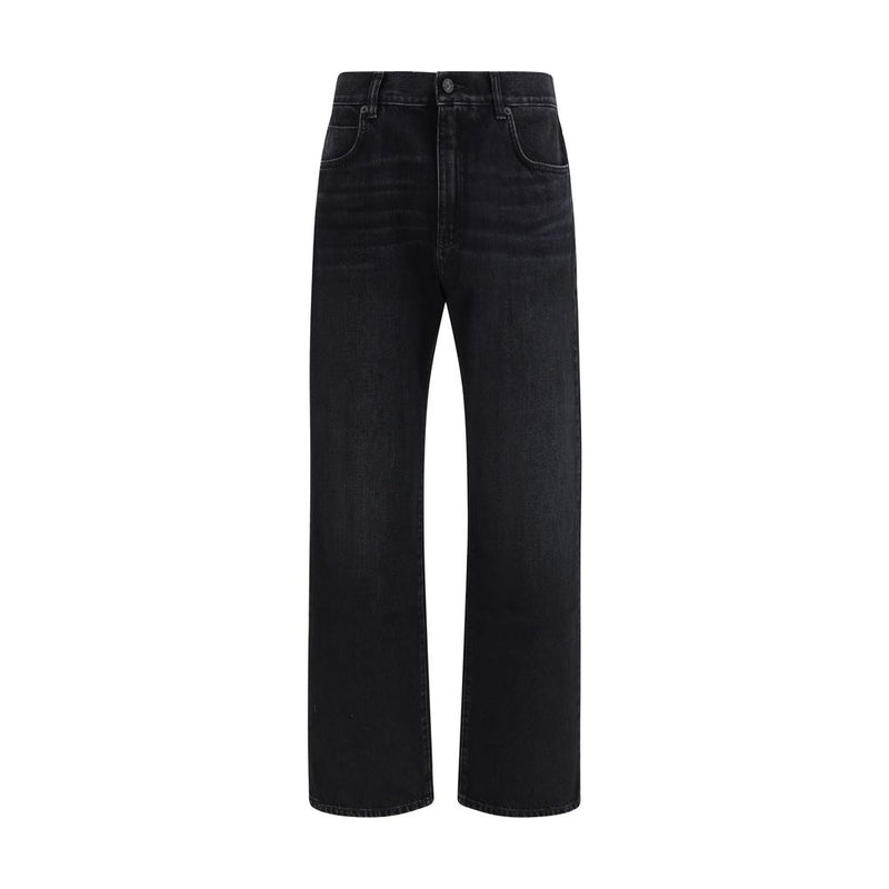Balmain Black Cotton Jeans Denim