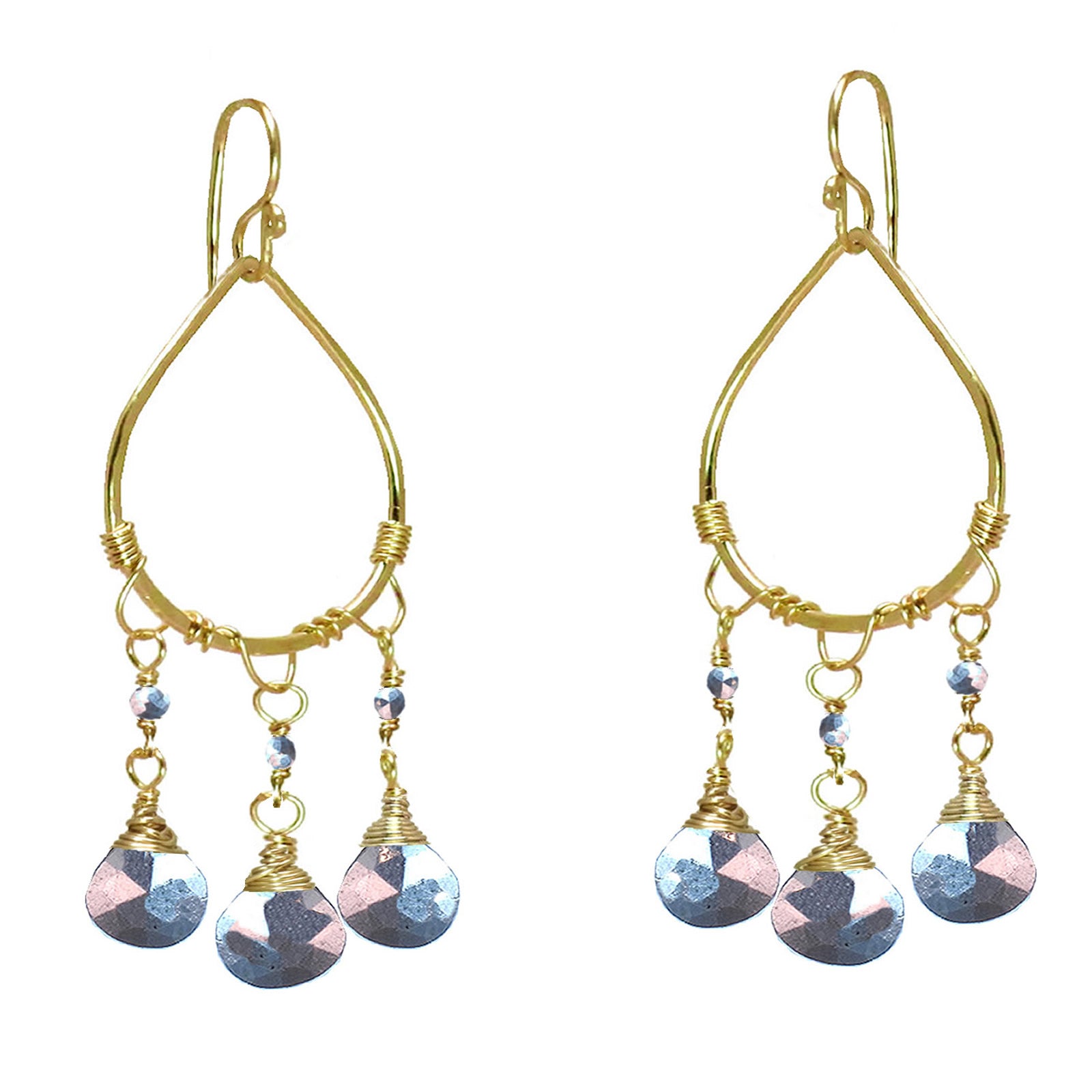 Gold-Plated Hoop Earrings - ClickThatClicks 