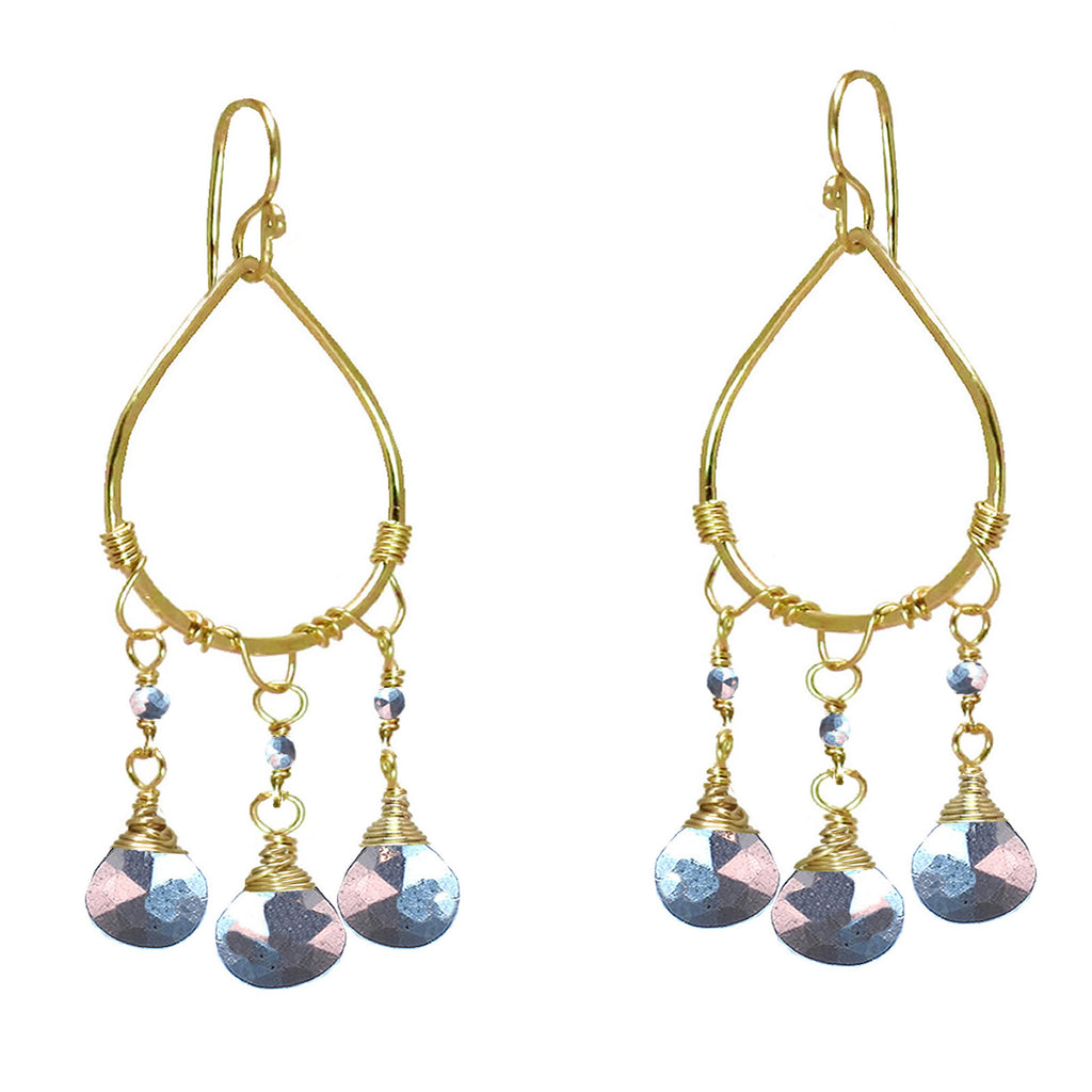 Gold-Plated Hoop Earrings