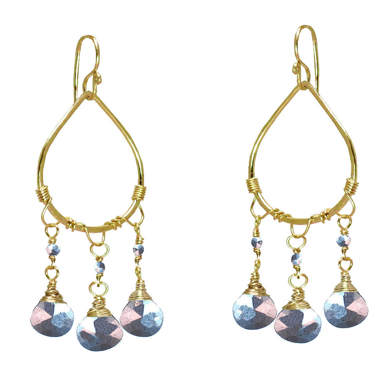 Gold-Plated Hoop Earrings