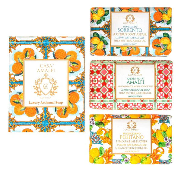 Casa Amalfi Maiolica 3-Soap Set: Sorrento - ClickThatClicks 