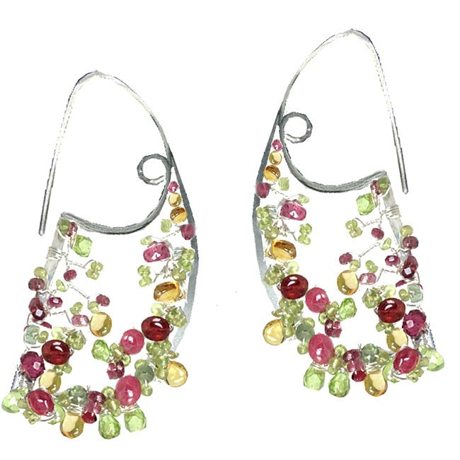 Hammered Scrolly Hoops