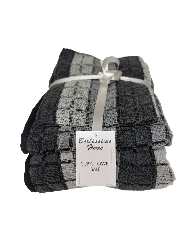Luxury 3-Piece Cubic Towel Bale