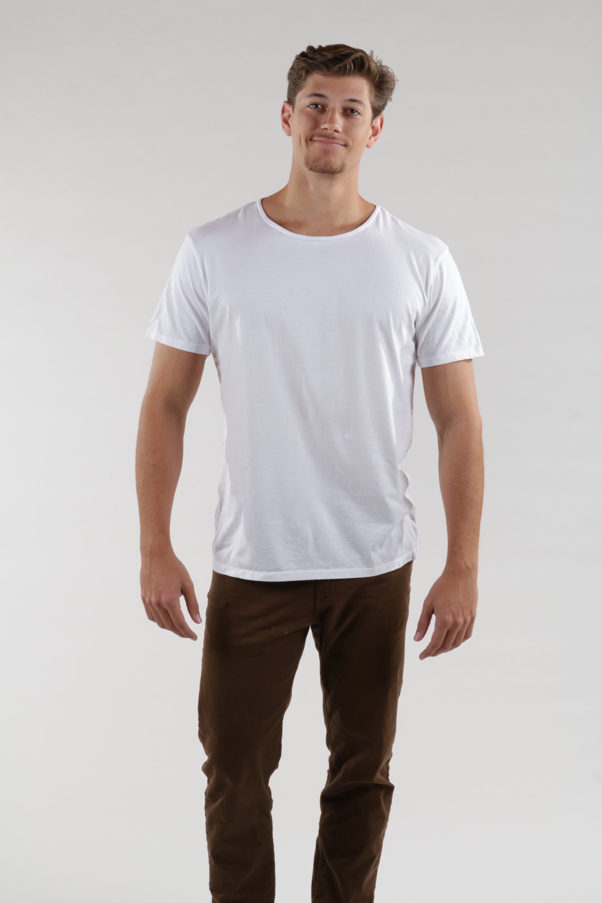 Men’s SUPIMA® Cotton Open Neck T-Shirt - ClickThatClicks 