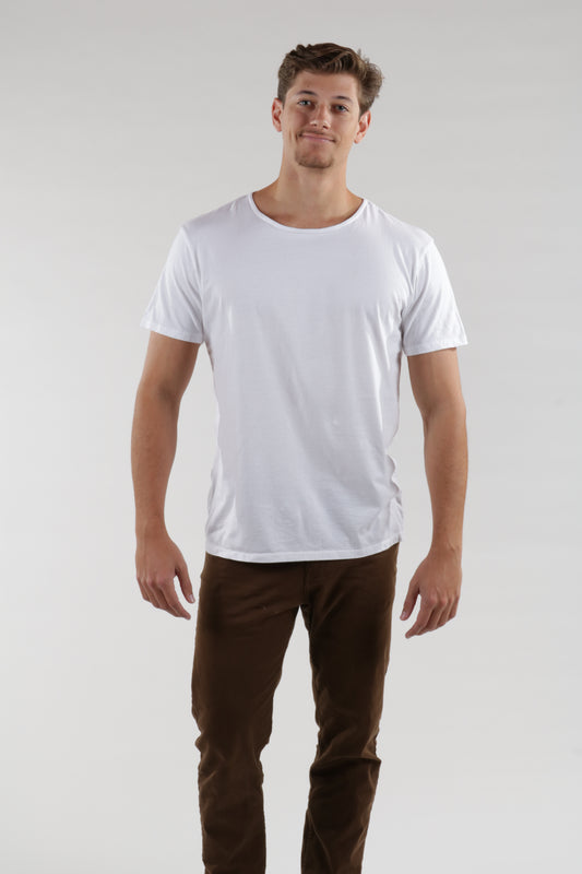 Men’s SUPIMA® Cotton Open Neck T-Shirt - ClickThatClicks 