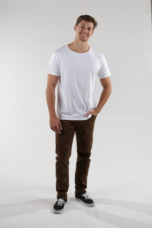 Men’s SUPIMA® Cotton Open Neck T-Shirt - ClickThatClicks 