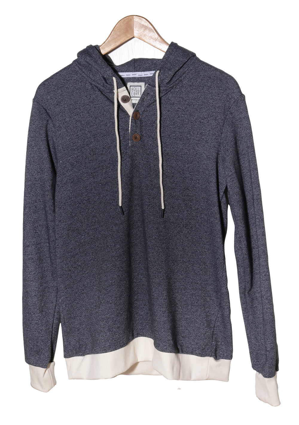 Mock Twist Fleece Hoodie – Black Coast Edition - ClickThatClicks 