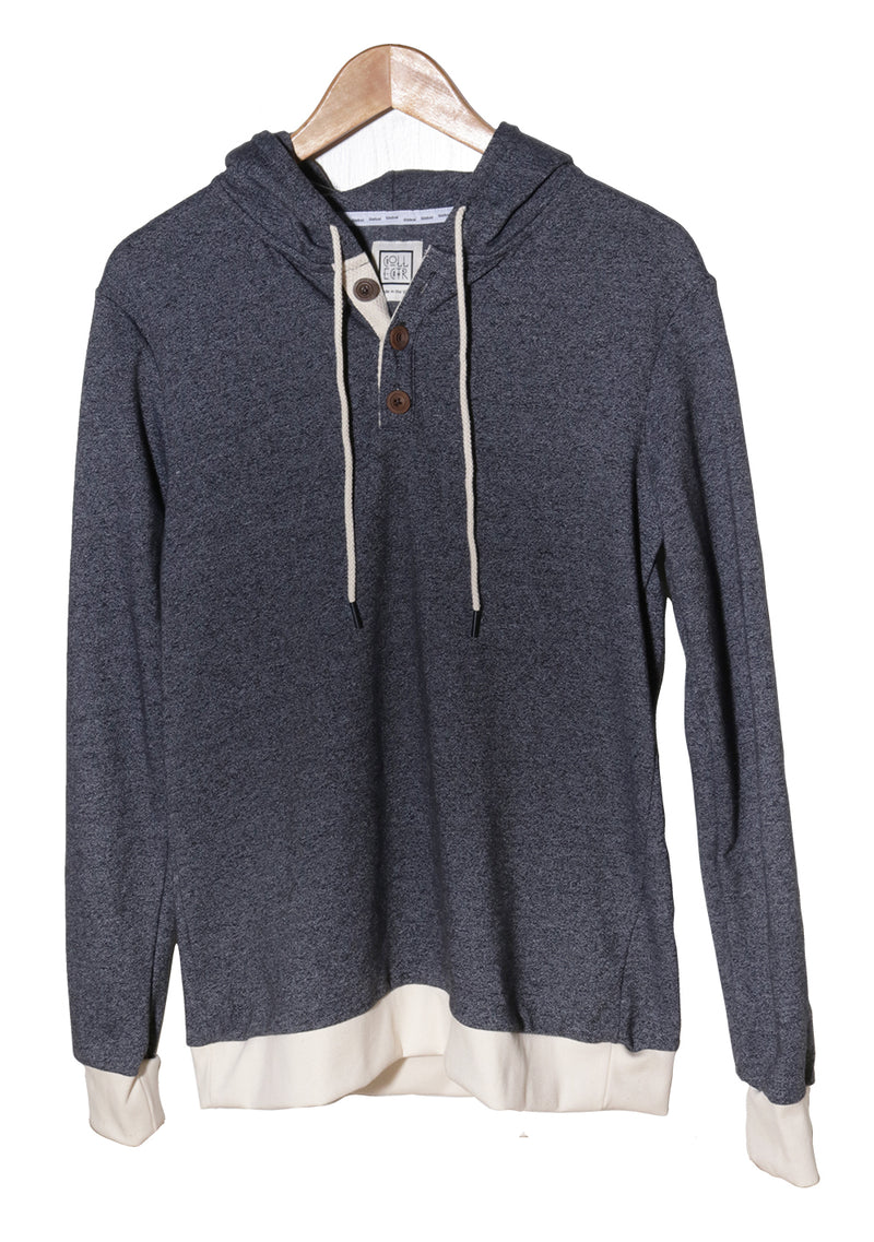 Mock Twist Fleece Hoodie – Black Coast Edition