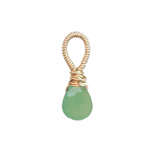 Chrysoprase Pendant – Fresh Green Artisan Gemstone Jewelry