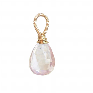 Large Rose Quartz Pendant – Natural Pink Gemstone Elegance