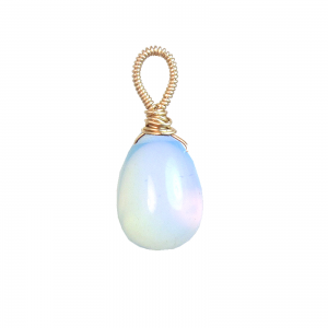 Wire-Wrapped Opalite Pendant – Luminous Artisan Jewelry
