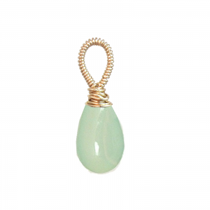 Pale Green Chalcedony Pendant – Soft Elegance Artisan Gemstone Jewelry