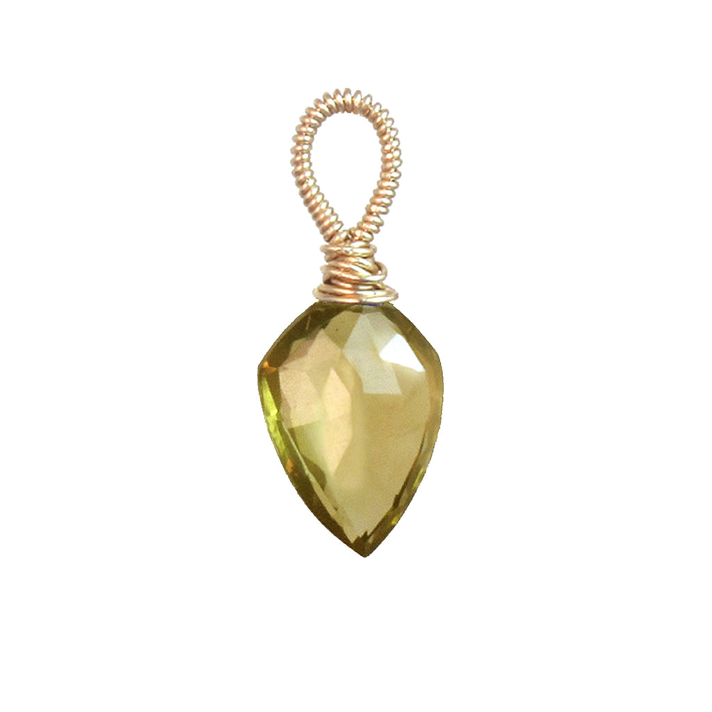 Whiskey Quartz Shield Pendant – Natural Earthy Elegance