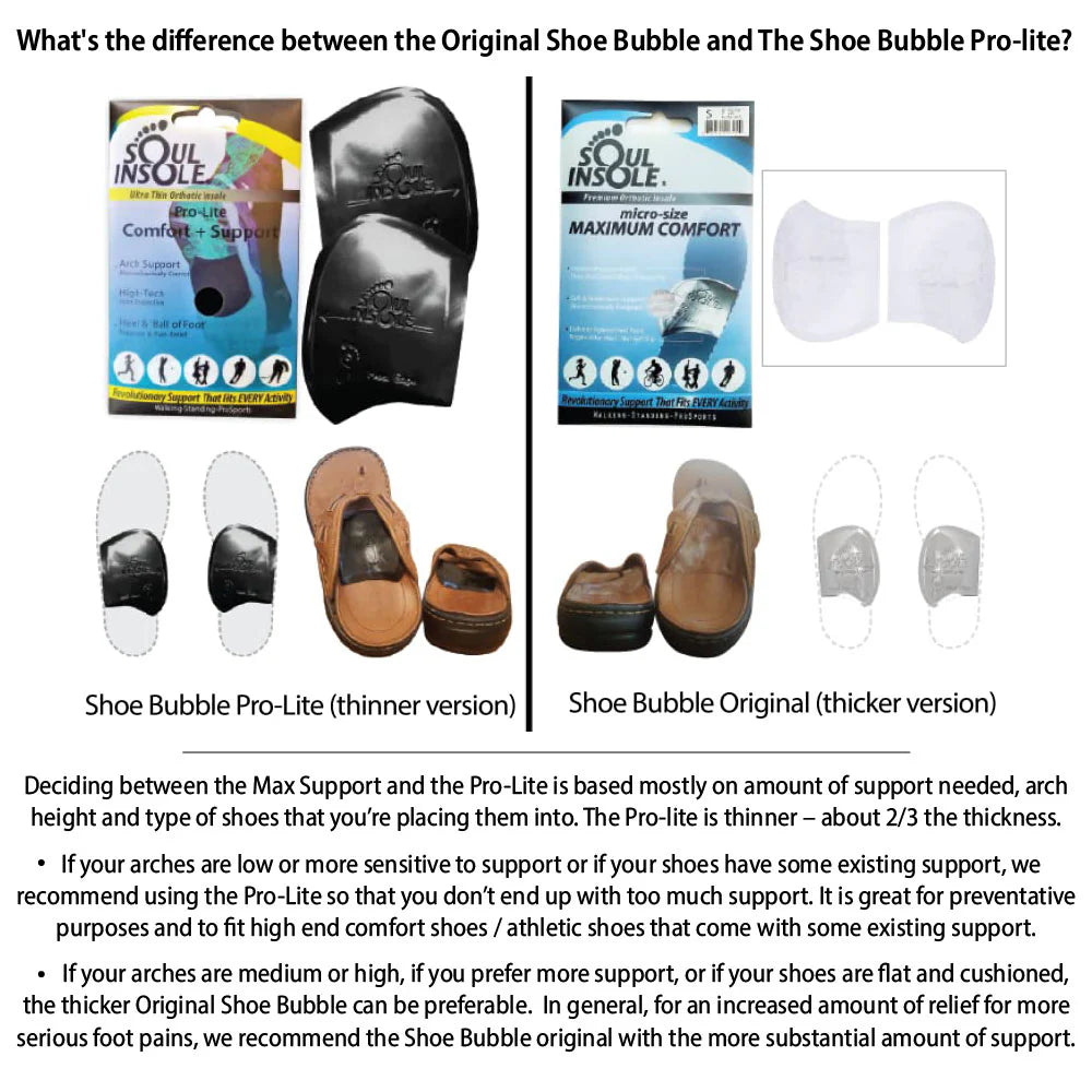 Shoe Bubble Micro-Size Max Support Orthotic - ClickThatClicks 