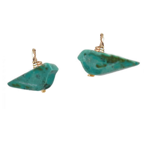 Turquoise Bird Set Pendant – Nature-Inspired Artisan Jewelry