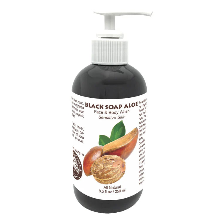 All Natural Black Soap & Aloe Wash