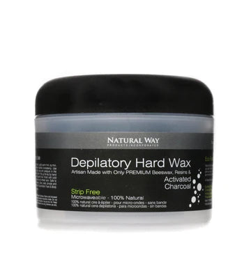 Natural Way Hard Wax – Face & Body Charcoal Formula Microwaveable – 24oz
