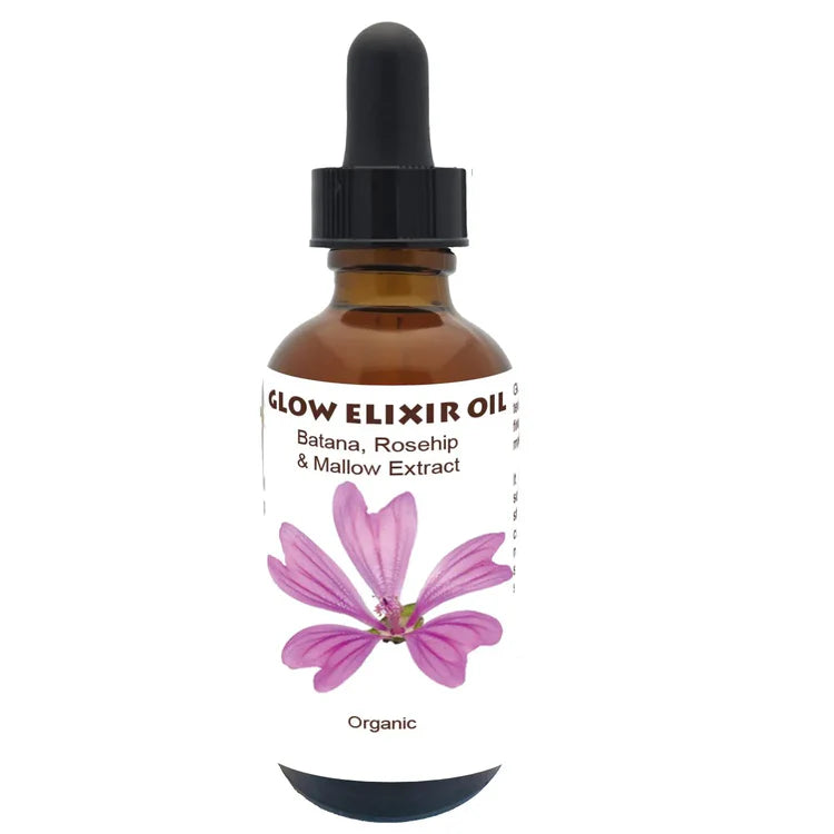 Glow Elixir Oil – Batana, Rosehip, Mallow Extract & Geranium Essential Oil
