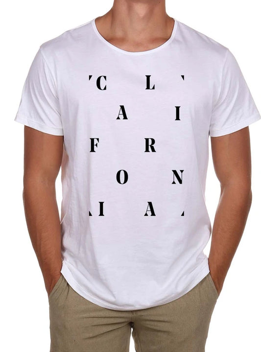 California Open Neck Supima Cotton Tee
