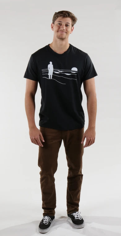 Beach Silhouette Crew Neck Tee