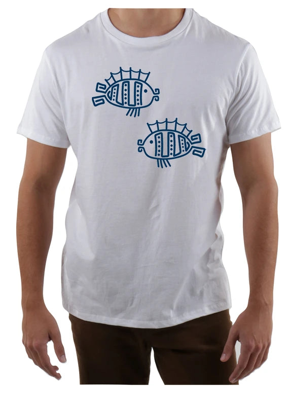 Hieroglyph Fish Crew Neck