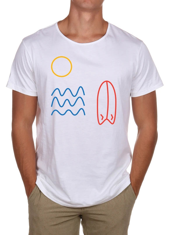 Essentials Open Neck Tee