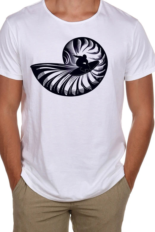 Nautilus Surfer Open Neck Tee