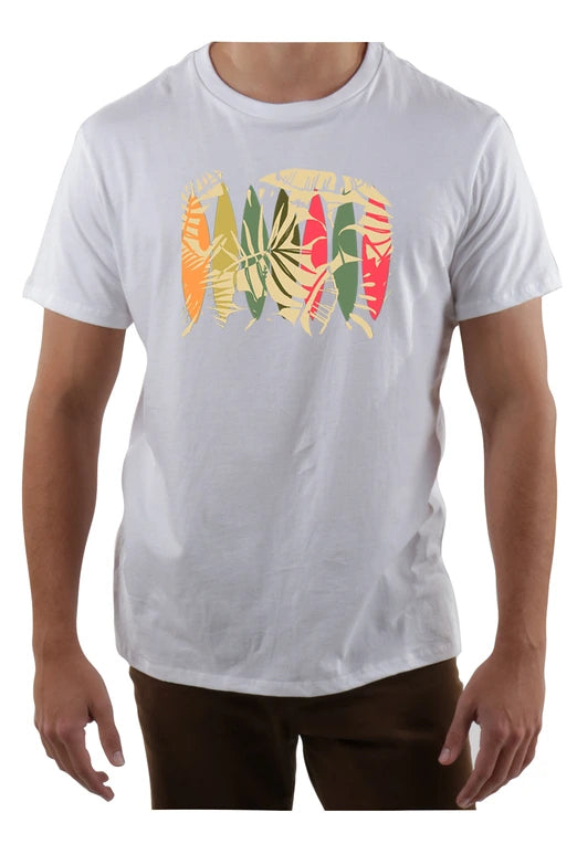 Surf Leaves Crew Neck Tee