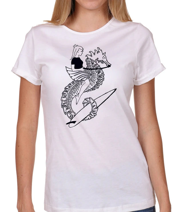 Women's Seahorse Boyfriend T-Shirt