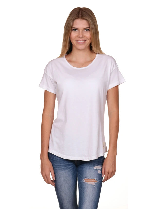 Women’s White Seashell Graphic T-Shirt