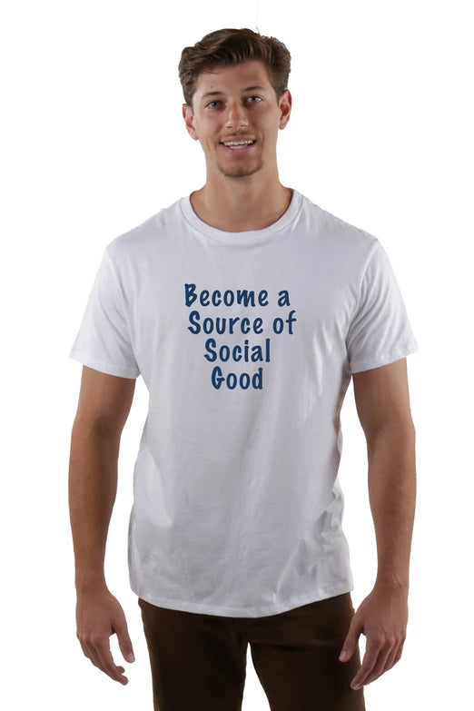 Become a Source of Social Good Crew Neck Tee