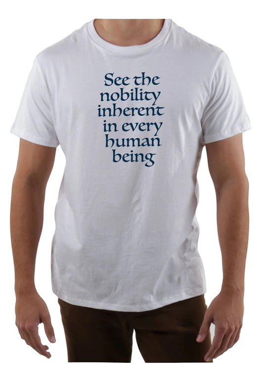 Nobility Crew Neck Tee White Colour