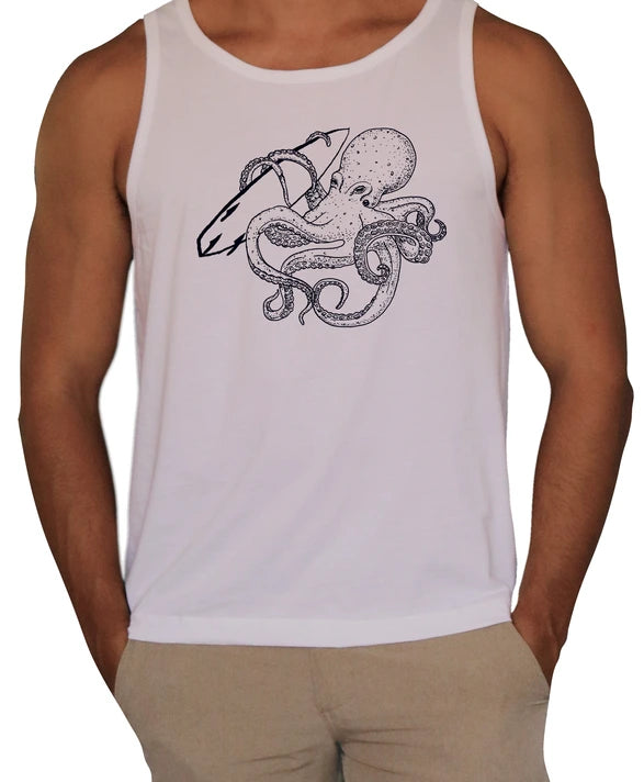 Octopus Line Art Tank Top