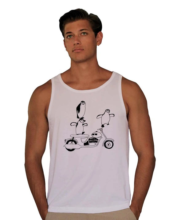 Crazy Penguin  Tank Top