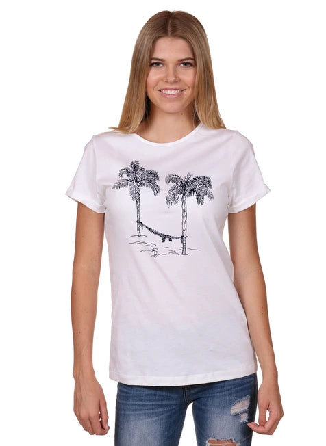 Hammock & Palm Tree Boyfriend Tee