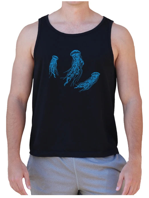 Dancing Jellies Black Tank Top
