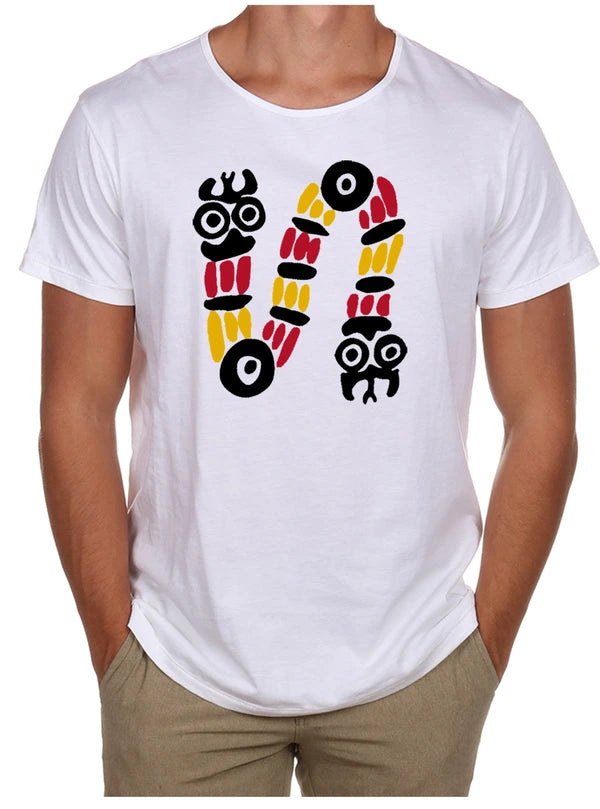 Snake Charm Open Neck Tee