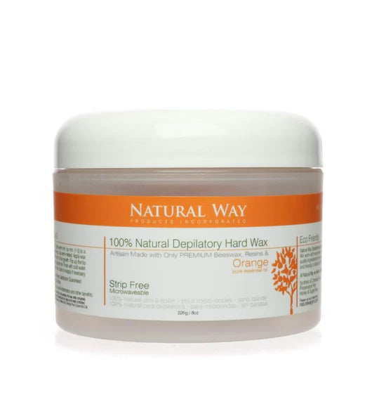 Natural Way Hard Wax – Face & Body Orange Formula Microwaveable