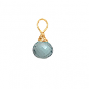 Teal Blue Quartz Pendant – Vibrant Artisan Gemstone Jewelry