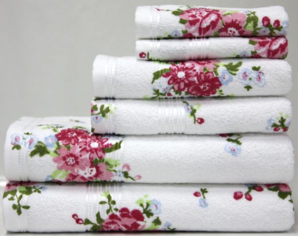 Printed Rose Towel Collection