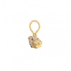 Golden Pyrite Pendant – Artisan Metallic Gemstone Jewelry